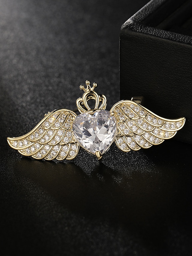 Women's Brooches Retro Luxury Elegant Brooch Jewelry Gold For Office Daily Prom Date Beach