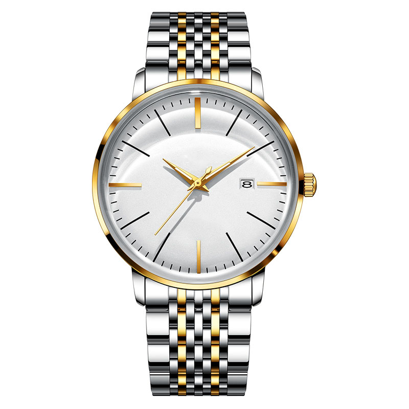 Shuru Men's watch simple ultra-thin luminous waterproof mechanical feel