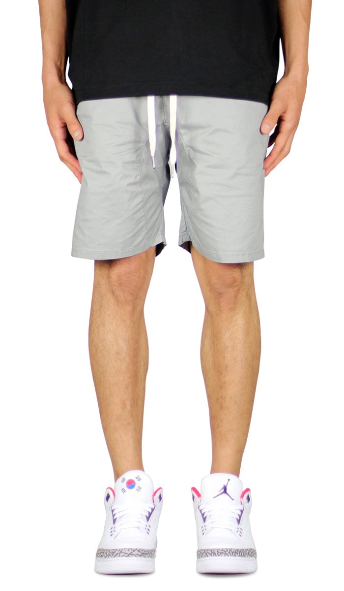 Gray Drop Crotch Shorts