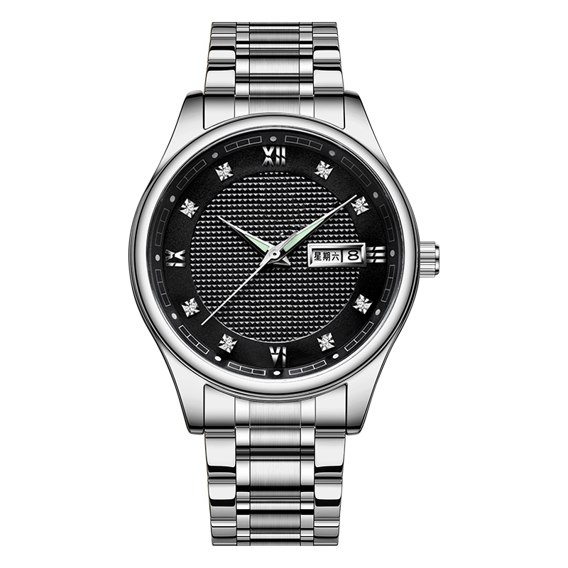 Shuru Waterproof stainless steel band quartz men's and women's watches