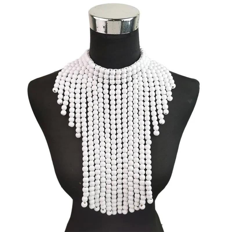 Multi-Strand Beaded Statement Necklace