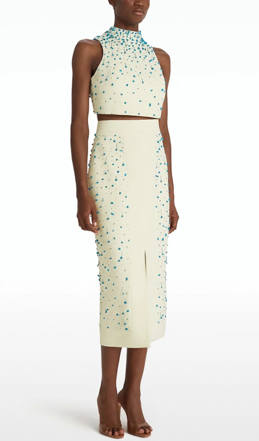 Danail Embellished Top & Midi Skirt