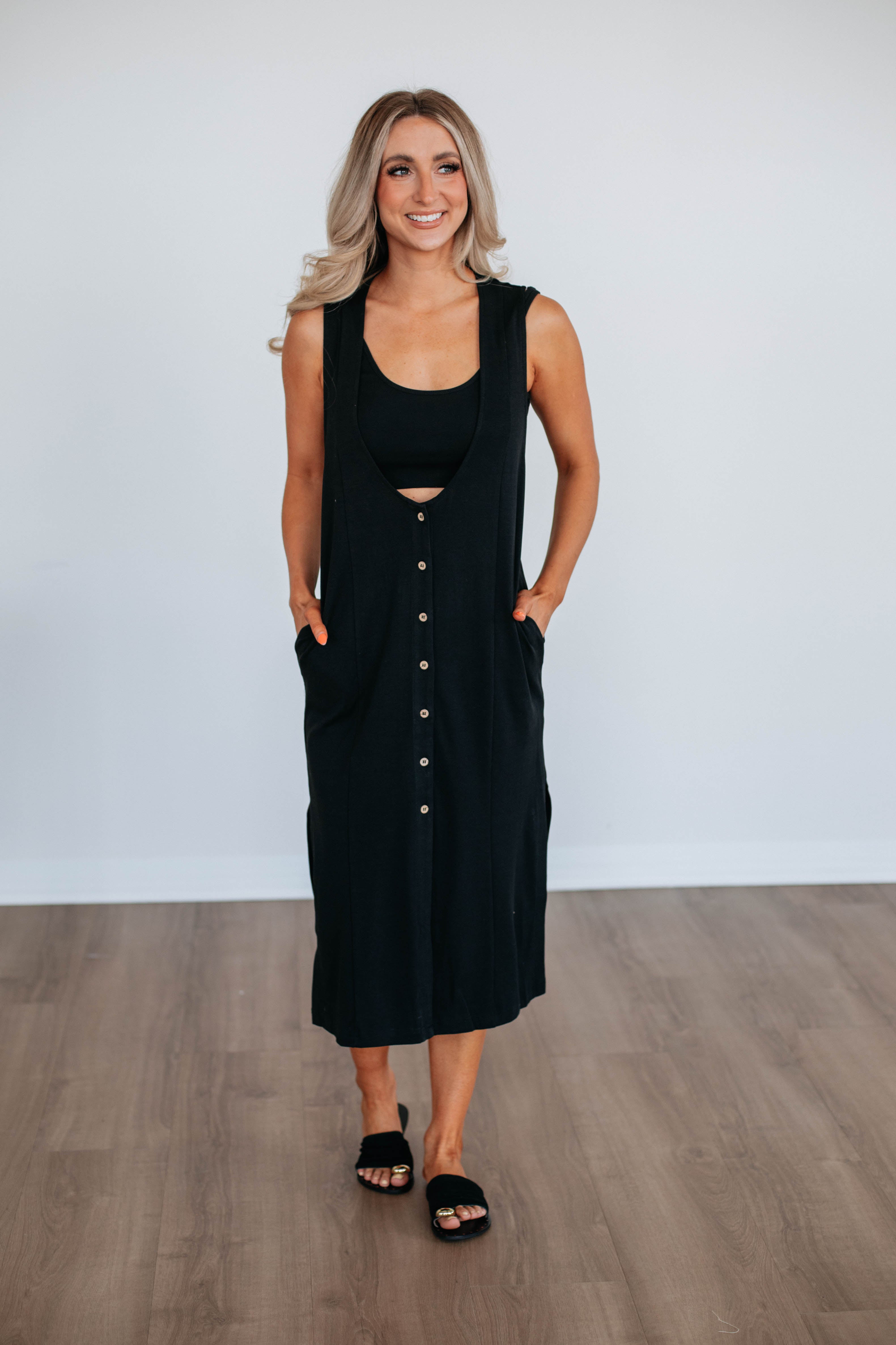 Two-Piece Dress Set - Black