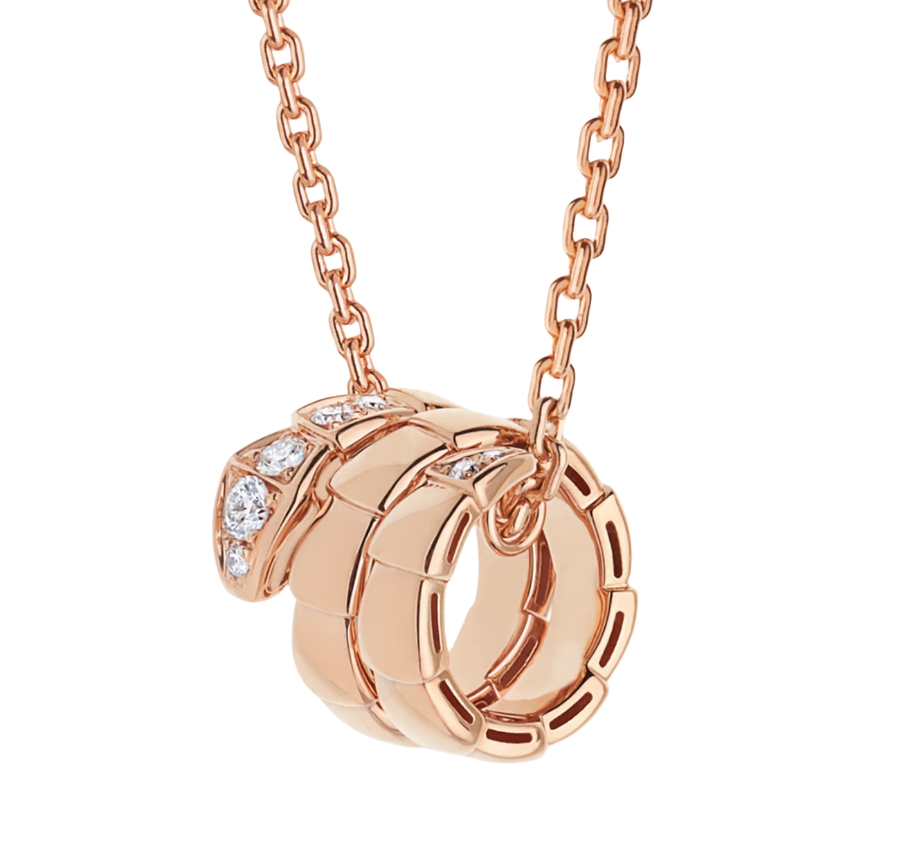Serpenti Viper Necklace ROSE GOLD