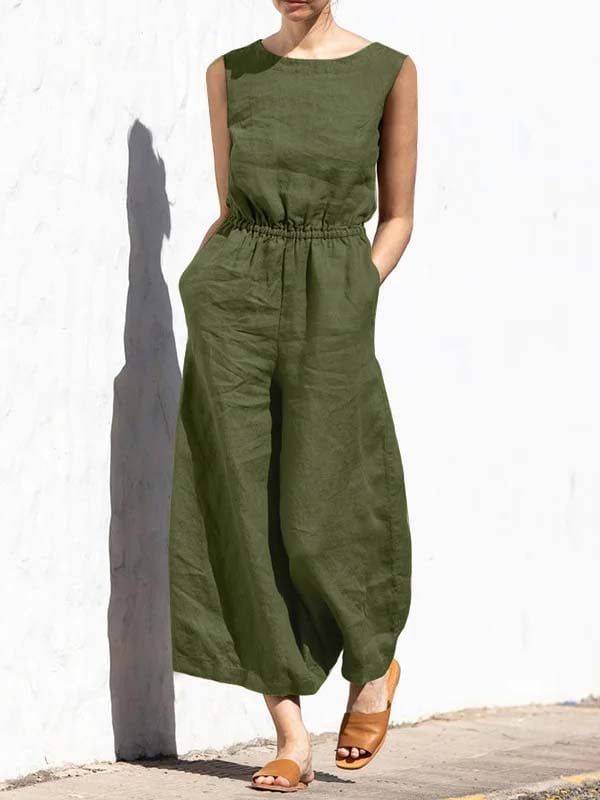 Sleeveless Fashion Casual Temperament Jumpsuit