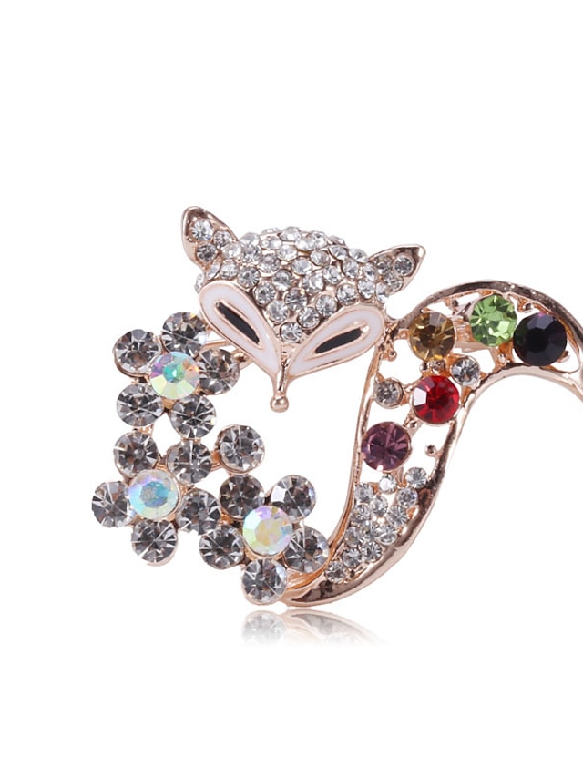 Women's Brooches Chic & Modern Street Fox Brooch / White / Fall / Winter / Spring / Summer