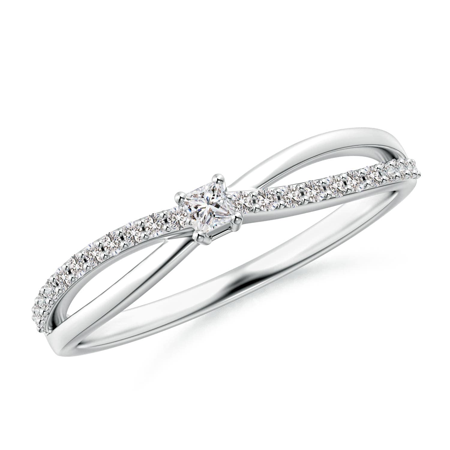 Princess Cut Promise Ring for Women