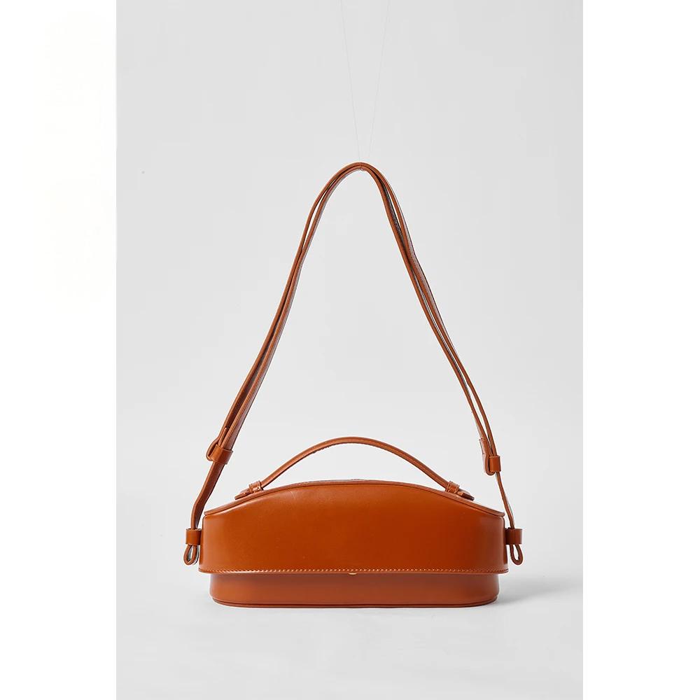 Baulenise Minimalist Elegant Ladies  Handbag Fashion Single Strap Women Leather Bags for Ladies