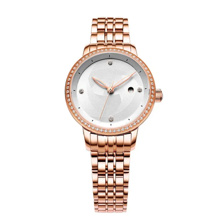 Baulenise Women Fashion Luxury Stainless Steel Wrist Watches