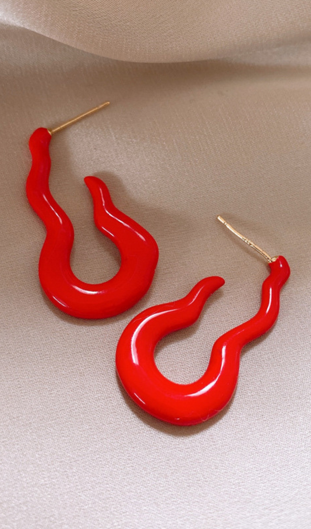 Dany Red Gourd Earrings
