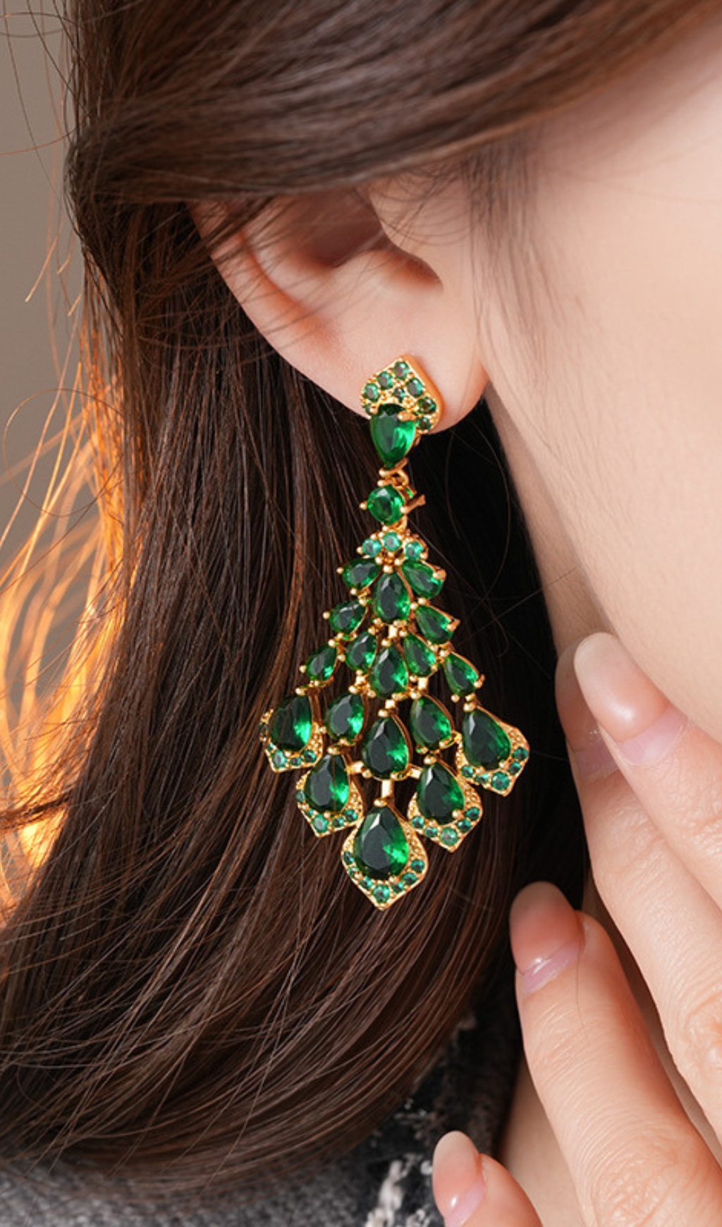 Danton Green Diamond Earrings